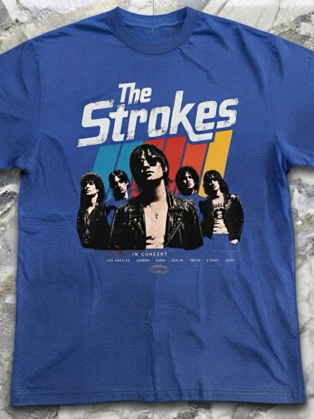 The Strokes In Concert Indie Rock Band Tour Retro T-Shirt